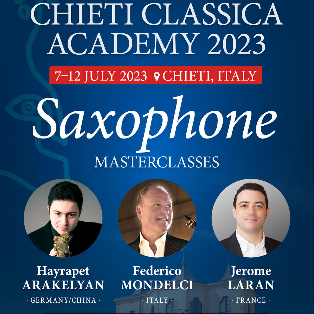 Saxophone Masterclasses are soon to start